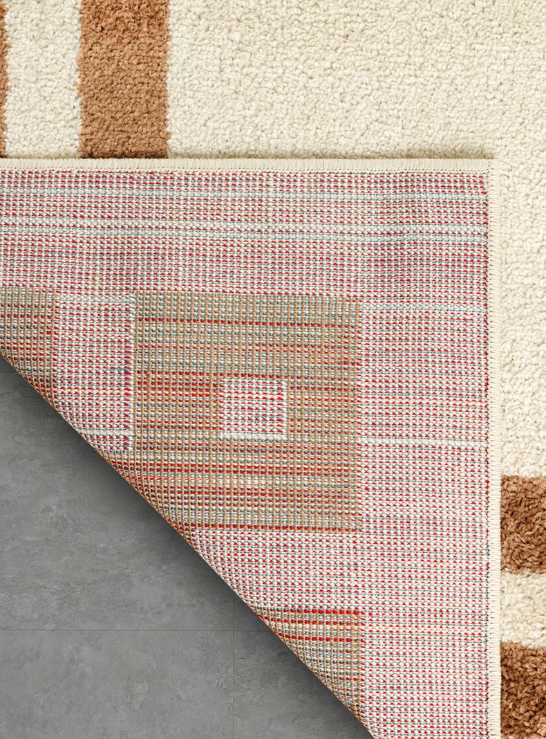 Alfombra 240 x 305 cm Amigo Beige Marco Café-4
