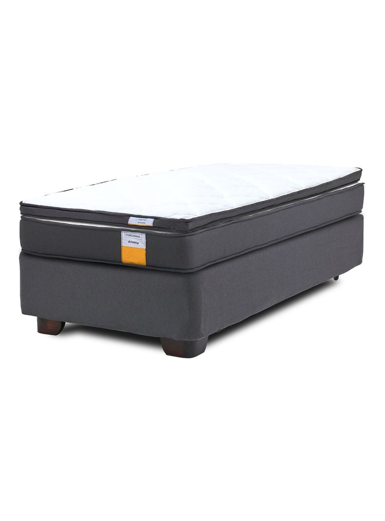Cama Americana Funcional 1 Plaza + Topper-0