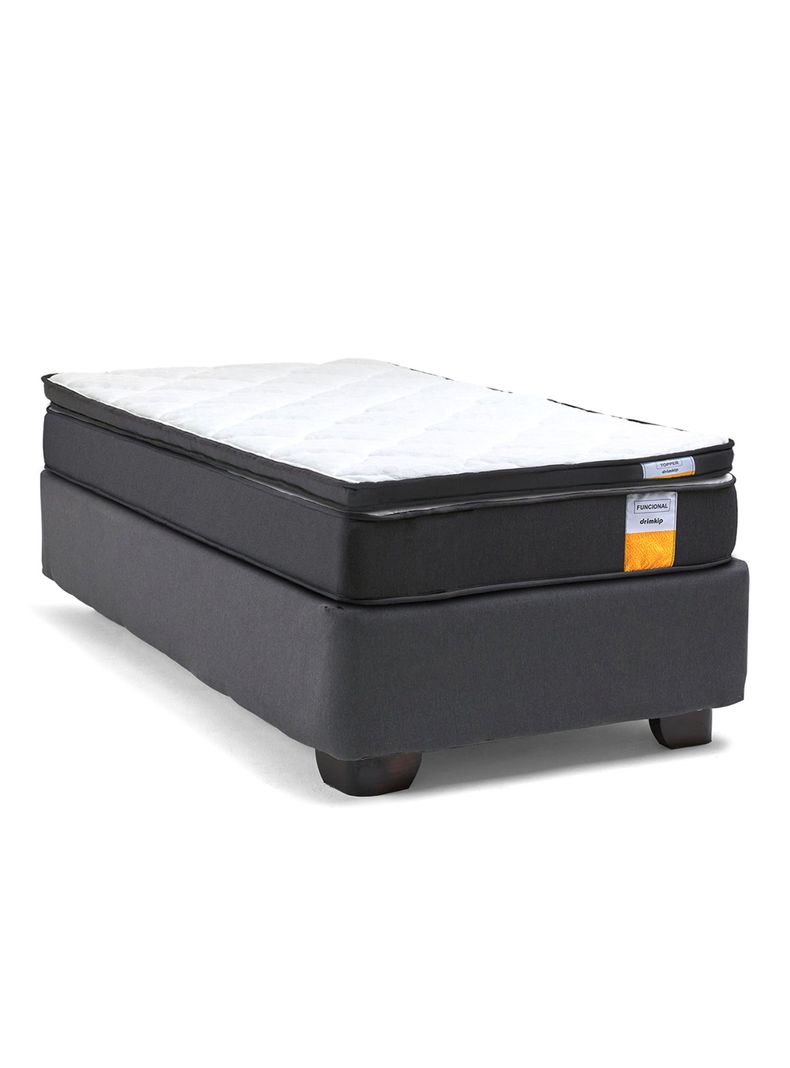 Cama Americana Funcional 1 Plaza + Topper-1