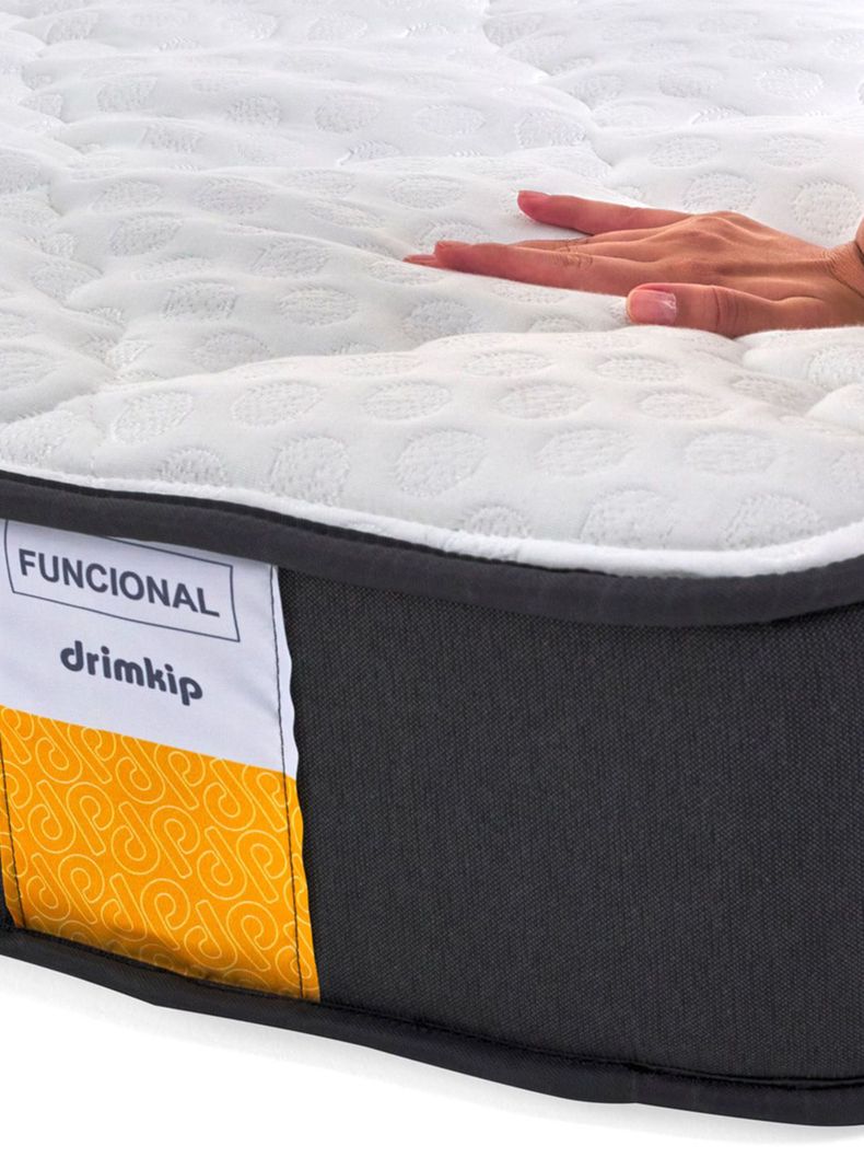 Cama Americana Funcional 1 Plaza Plus + Respaldo + Topper-2