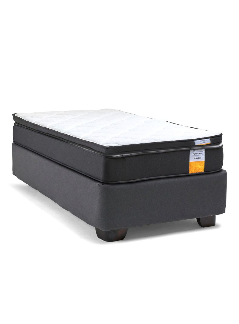 Cama Americana Funcional 1.5 Plazas + Topper-1