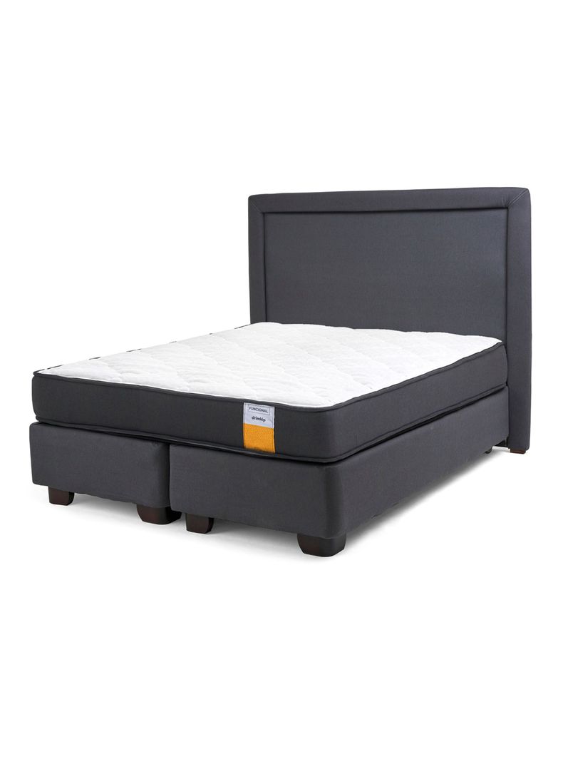 Cama Americana Funcional 2 Plazas Base Dividida + Respaldo-0