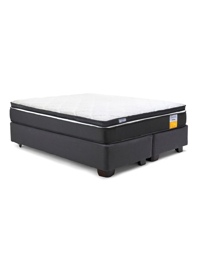 Cama Americana Funcional 2 Plazas Base Dividida + Topper-1