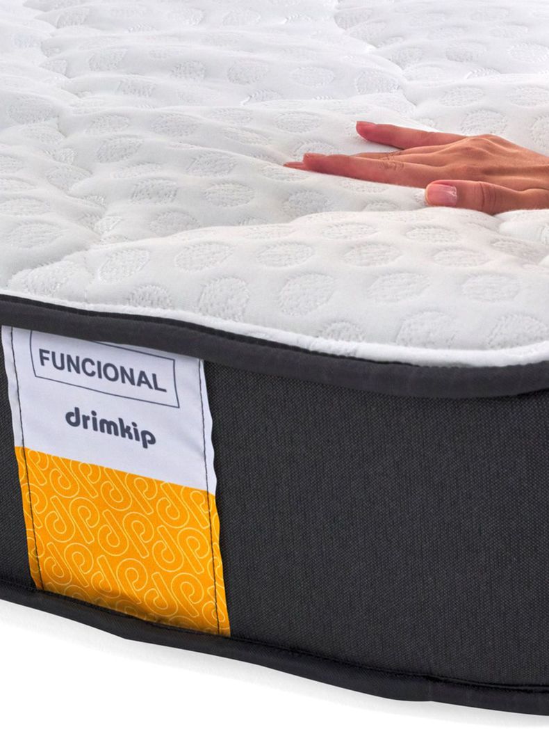 Cama Americana Funcional 2 Plazas Plus + Respaldo + Topper-2