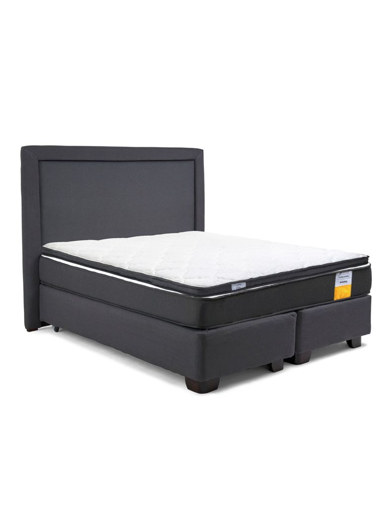Cama Americana Funcional 2 Plazas Plus + Respaldo + Topper-1