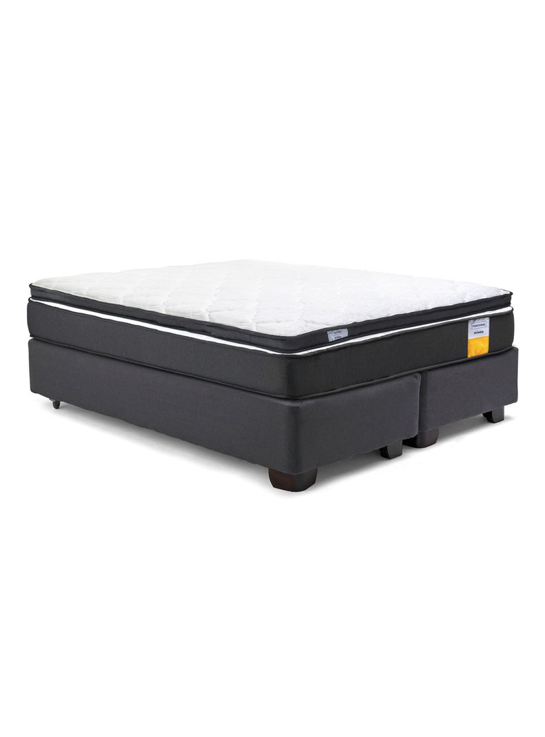 Cama Americana Funcional 2 Plazas Plus Base Dividida + Topper-1