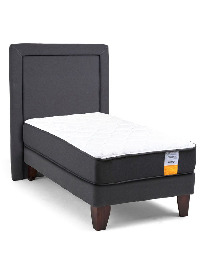 Cama Europea Funcional 1 Plaza Plus + Respaldo-1