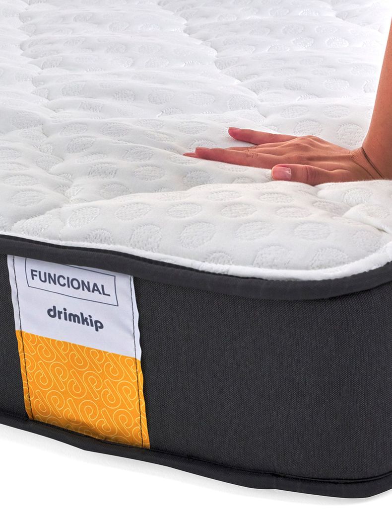 Cama Europea Funcional 2 Plazas Base Dividida + Respaldo-2