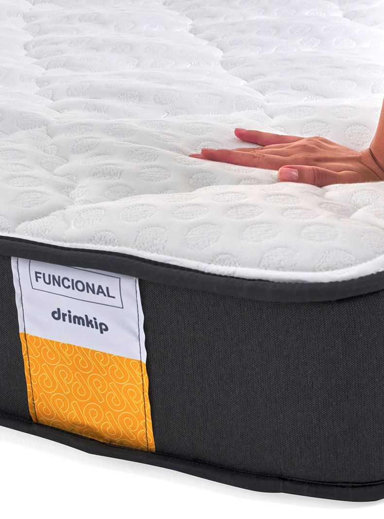 Cama Europea Funcional 2 Plazas + Respaldo + Topper-2