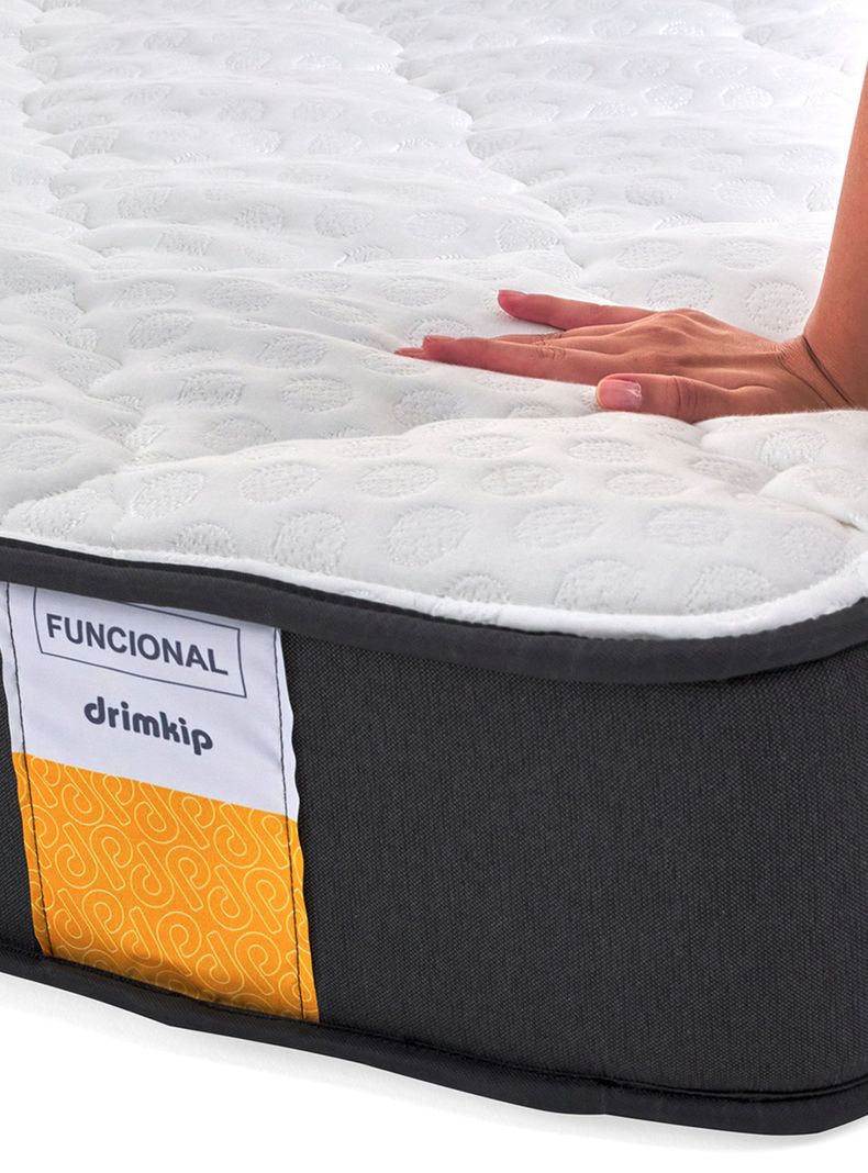 Cama Europea Funcional 2 Plazas Base Dividida + Topper-2