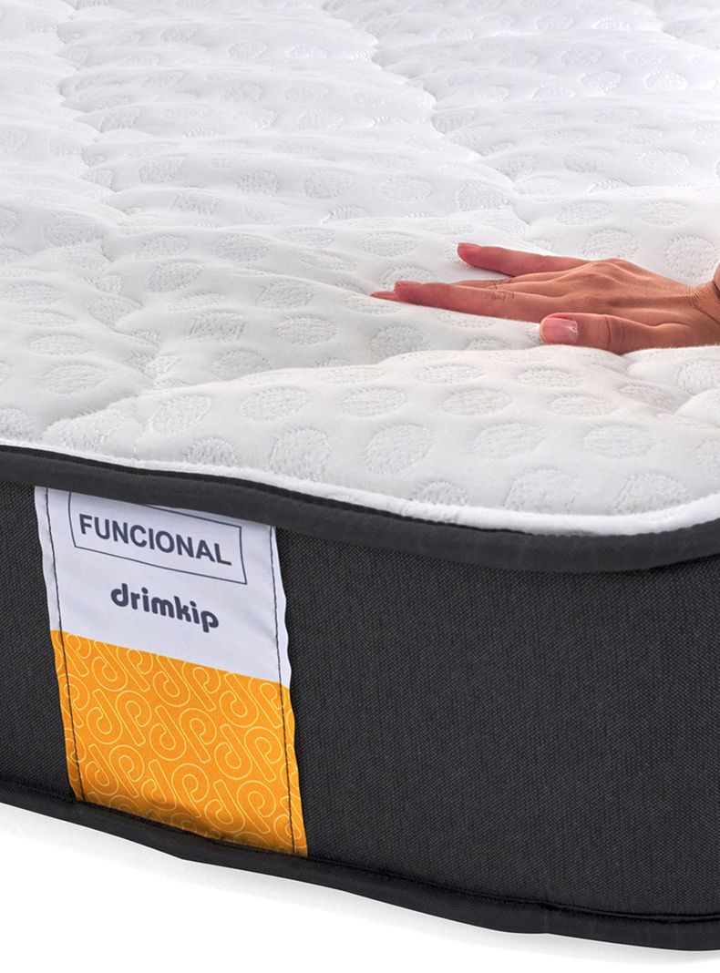 Cama Europea Funcional 2 Plazas Plus Base Dividida + Respaldo-2