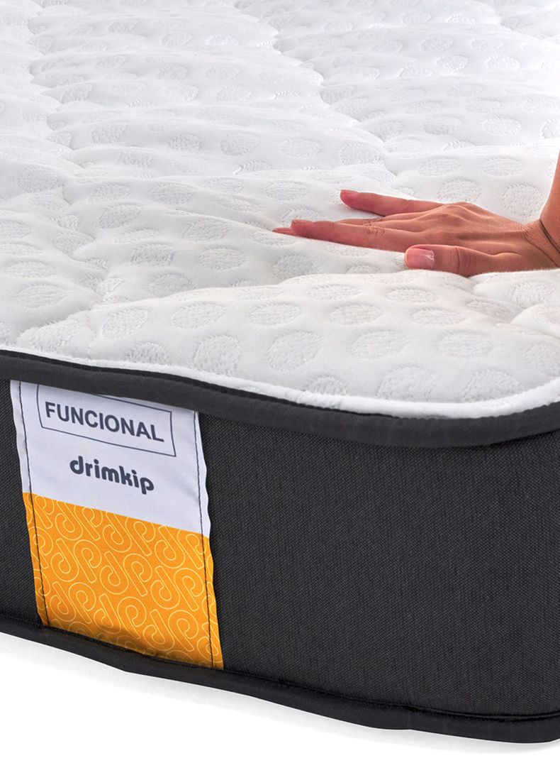 Cama Europea Funcional 2 Plazas Plus + Respaldo + Topper-2