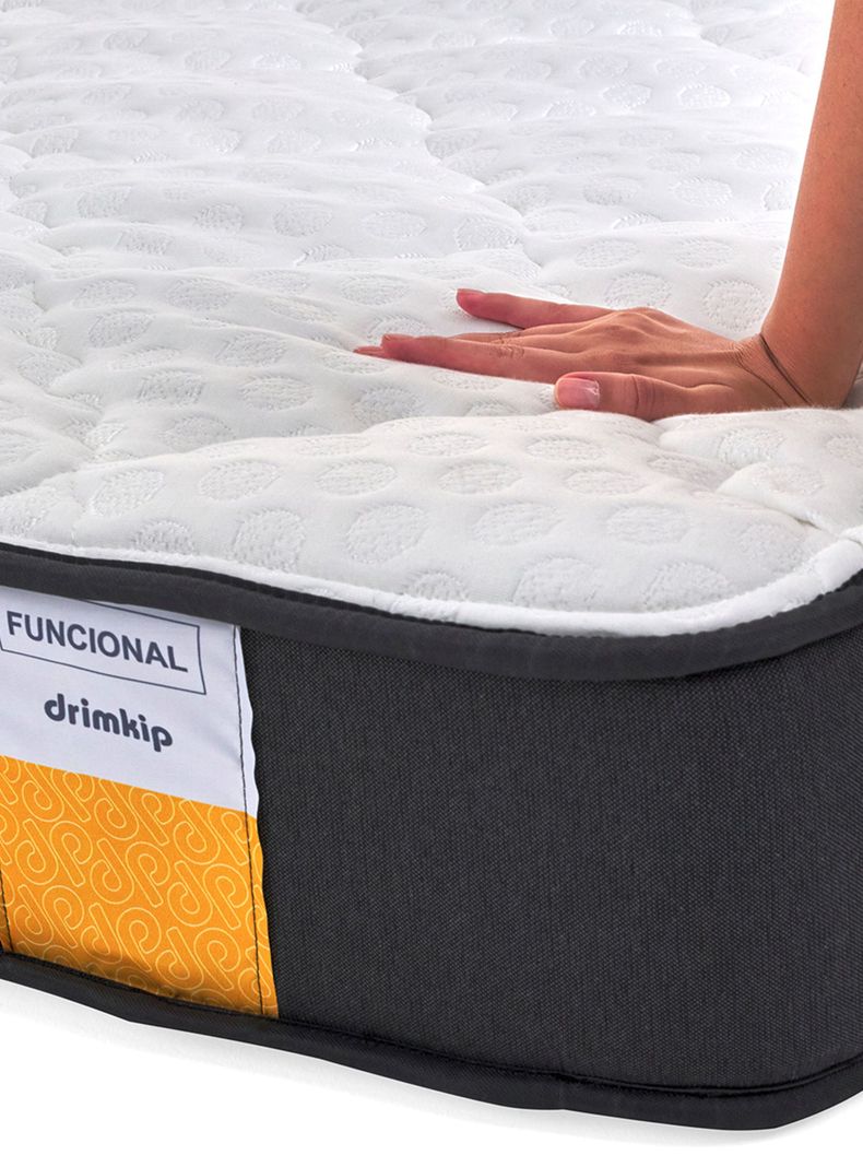 Cama Europea Funcional 2 Plazas Plus Base Dividida + Topper-2