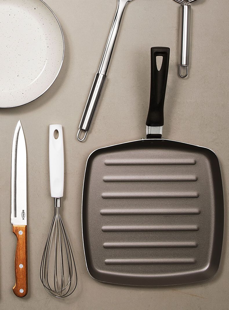 Grill 24x24 cm Color Plata-2
