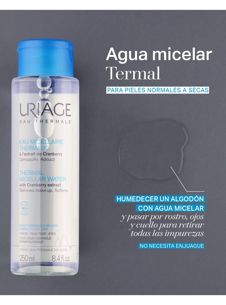 Agua Micelar Termal Piel Normal a Seca 250 ml-2