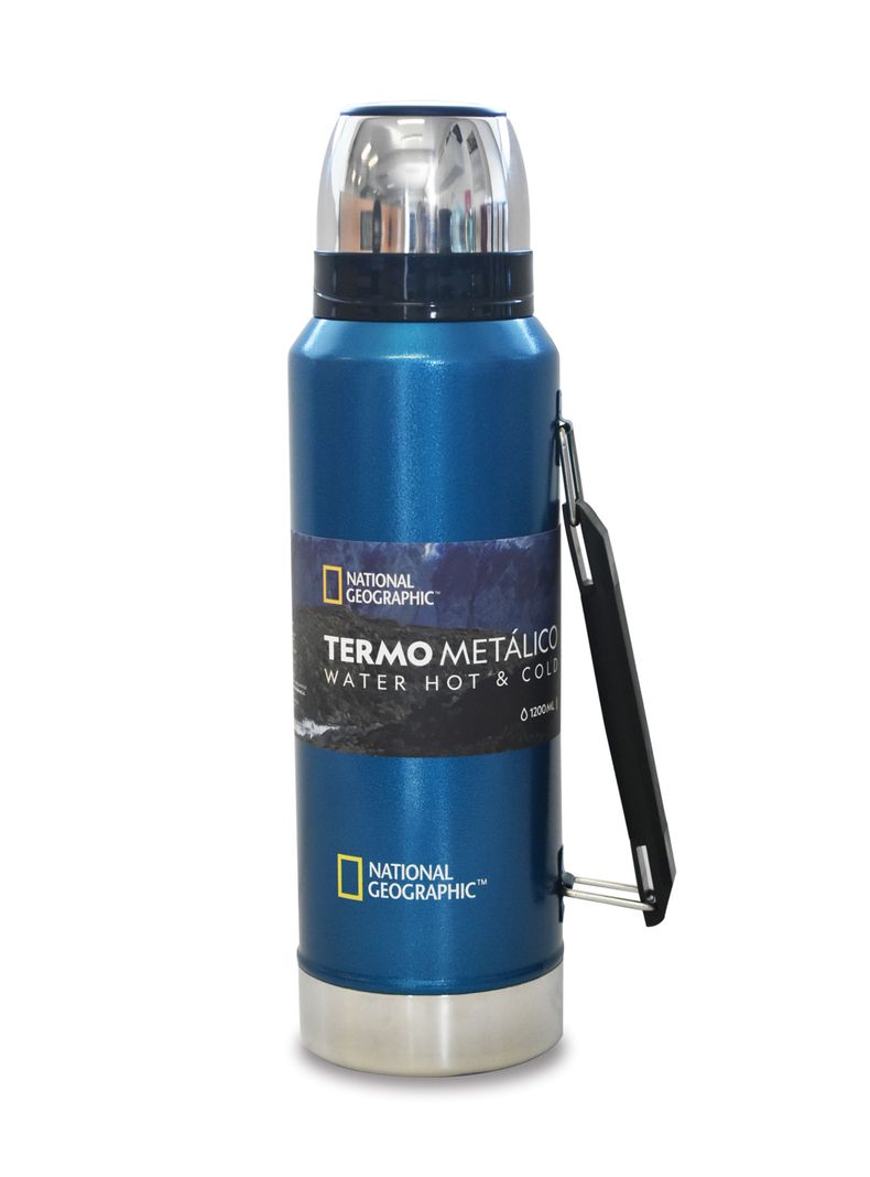 Termo National Geographic Metálico 1200ml Azul-0
