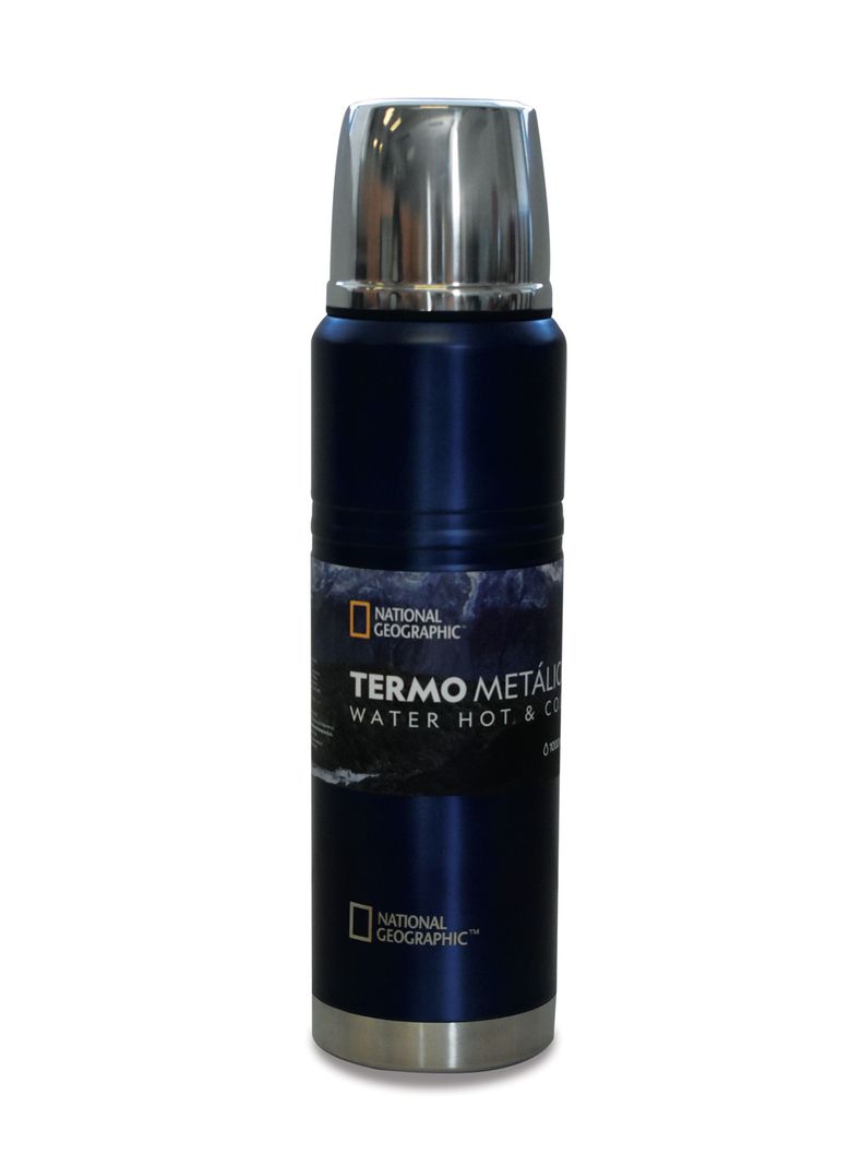 Termo National Geographic Metálico 500ml Azul-0