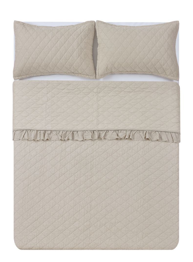 Quilt Rhombus Lino 2 Plazas-3