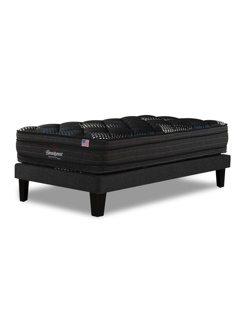 Cama Europea 1.5 Plazas Gravity Dual Tibet Gris