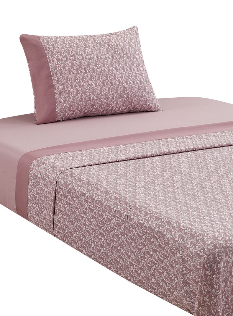 Sábanas 1.5 Plaza Microfibra Estampada-1