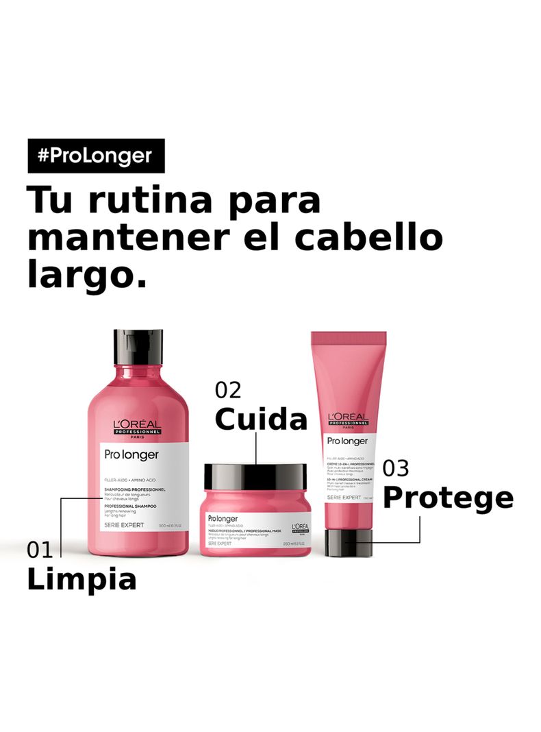 Máscara Fortalecedora Cabello Largo Pro Longer 250 ml-7