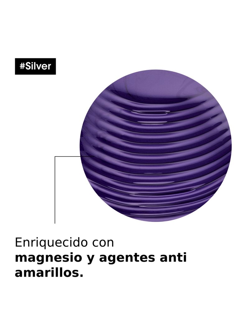Shampoo Matizador Violeta Cabello Grises y Blancos Silver 300 ml-2