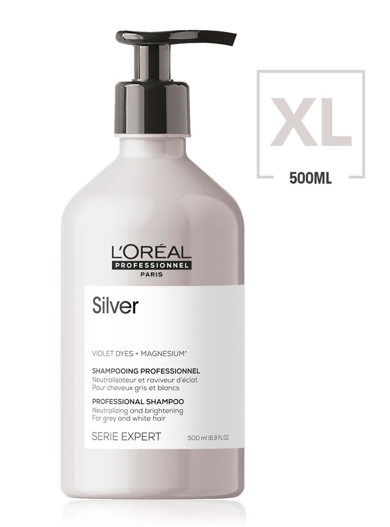 Shampoo Matizador Cabellos Rubios-Grises Silver Serie Expert 500 ml-0