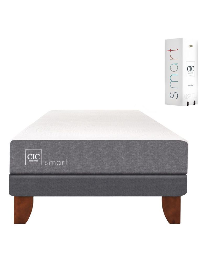 Cama Europea Smart 1.5 Plazas Long-0