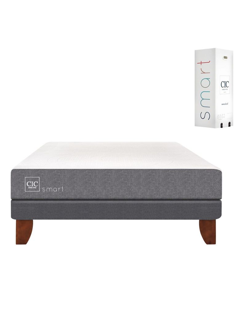 Cama Europea Smart 2 Plazas Base Normal-1