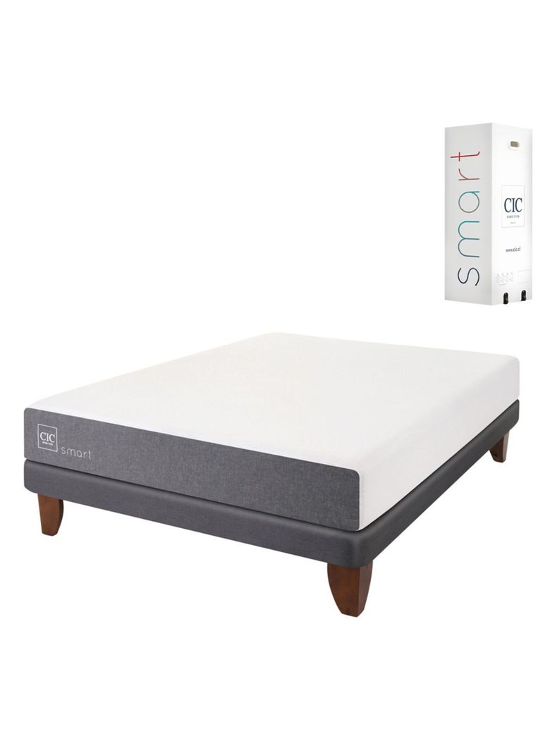 Cama Europea Smart 2 Plazas Base Normal-0