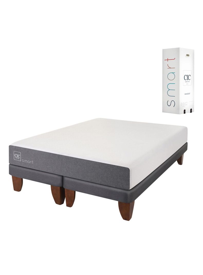 Cama Europea Smart 2 Plazas Base Dividida-0