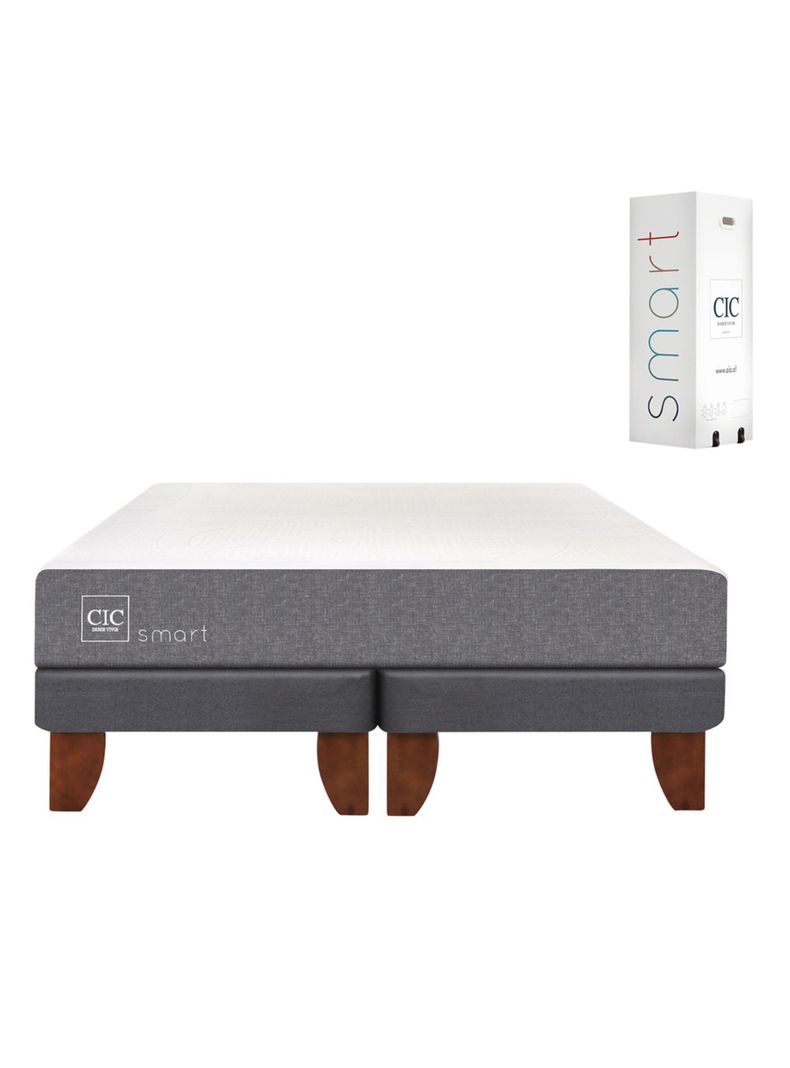 Cama Europea Smart 2 Plazas Base Dividida-1