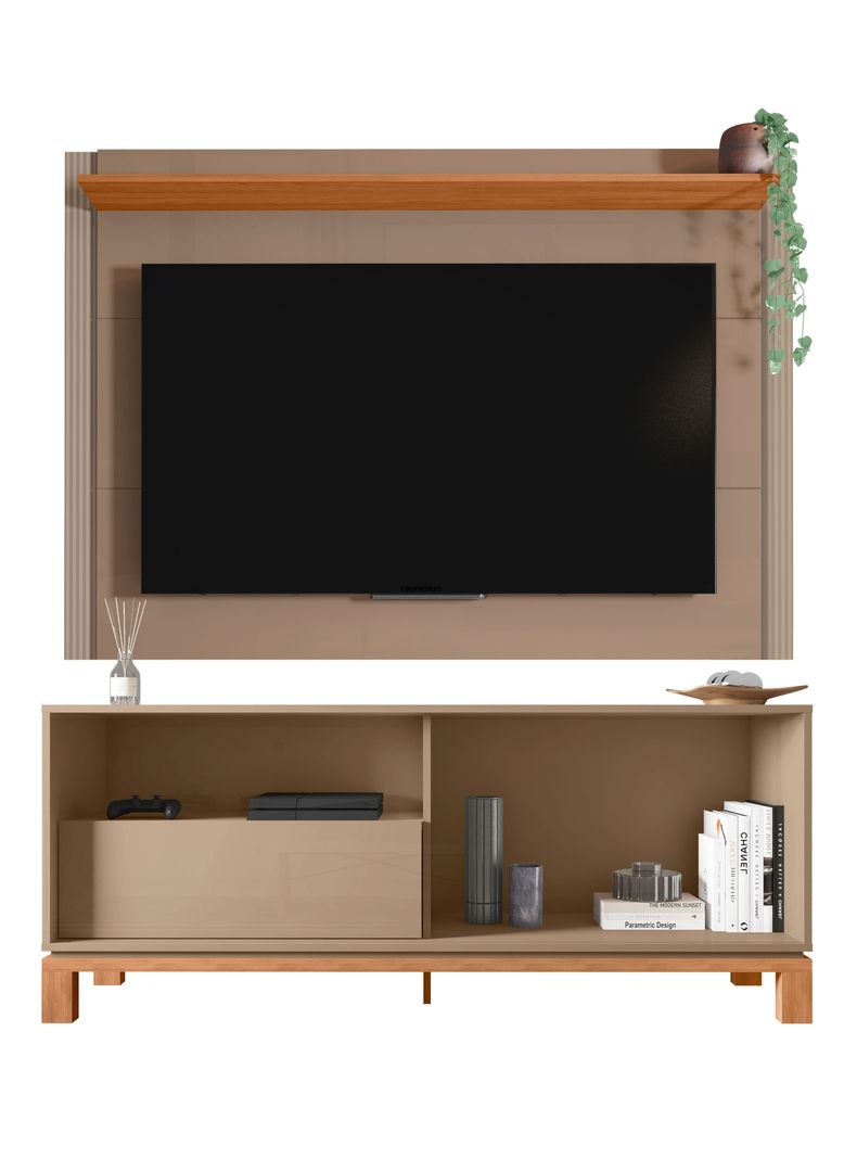 Panel Rack TV 55" Mondrian 1.5m Gris