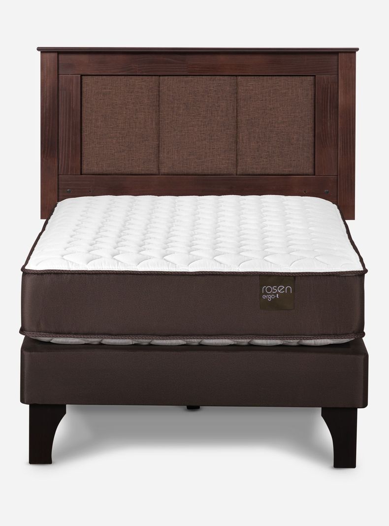 Cama Europea Ergo T 1 Plazas + Respaldo Rachel-0