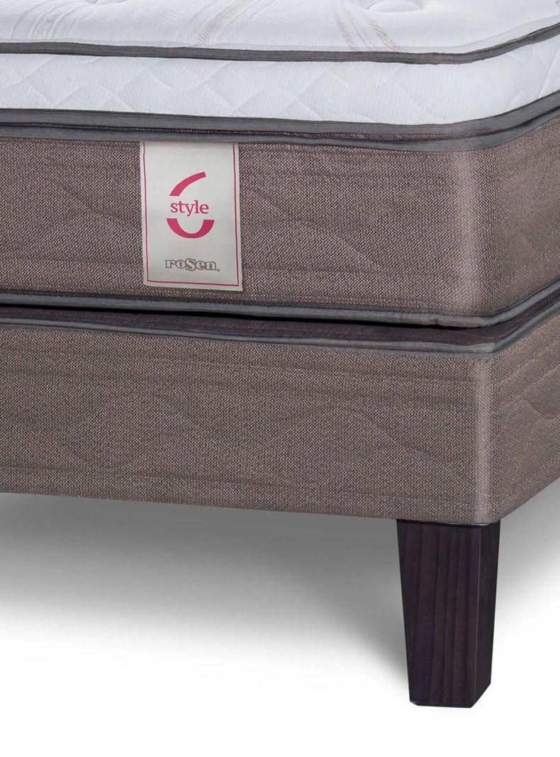 Cama Europea Style 6 2 Plazas + Respaldo Rachel-2