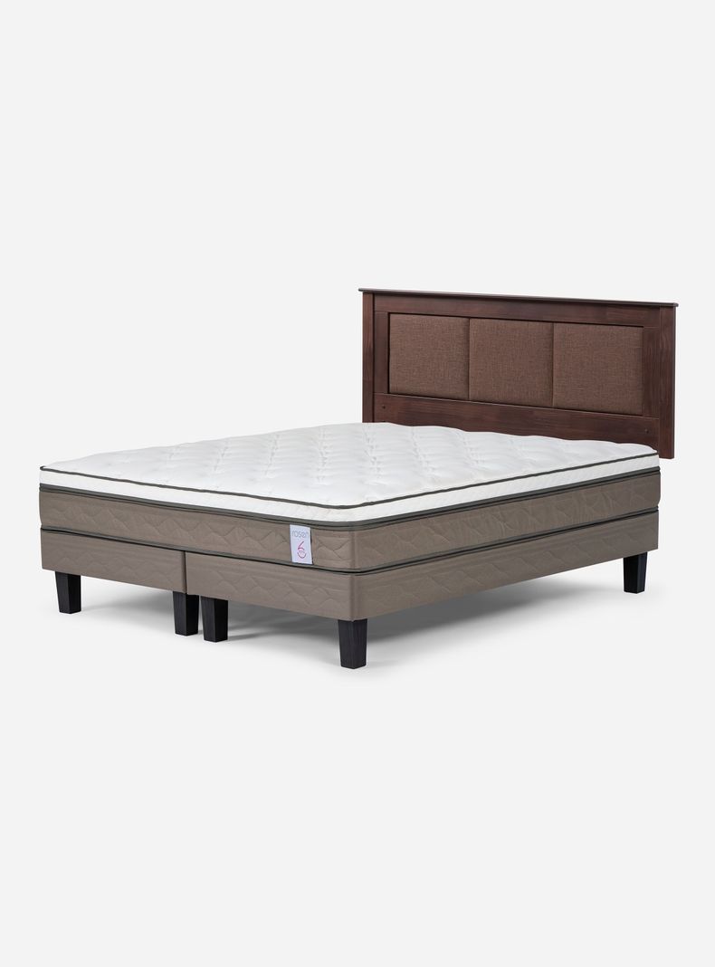 Cama Europea Style 6 King + Respaldo Rachel-0