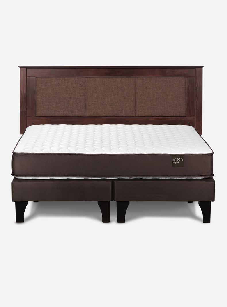 Cama Europea Ergo T King + Respaldo Rachel-1