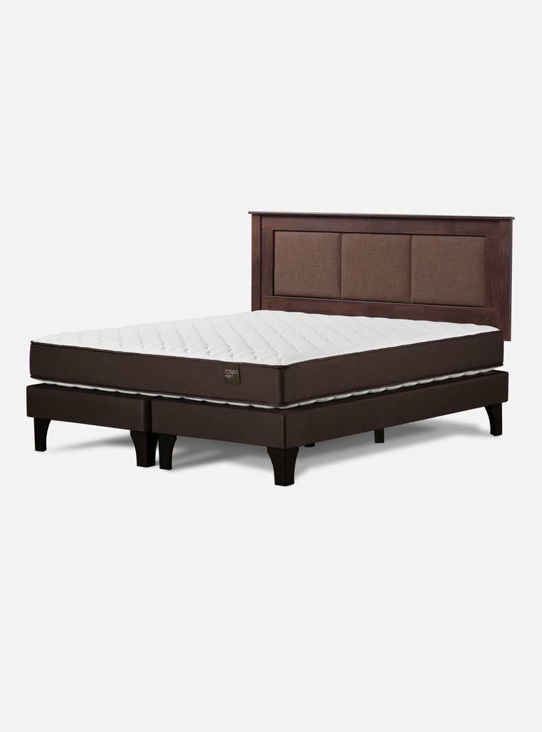 Cama Europea Ergo T King + Respaldo Rachel-0