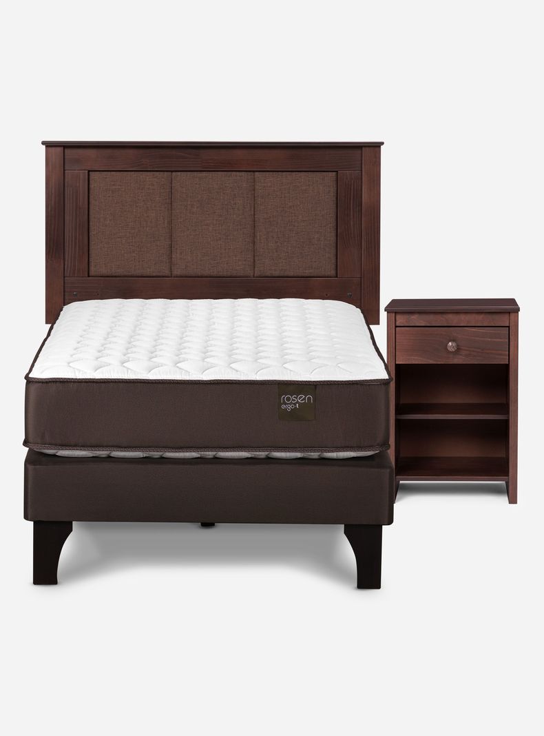 Cama Europea Ergo T 1 Plaza + Set Rachel-1