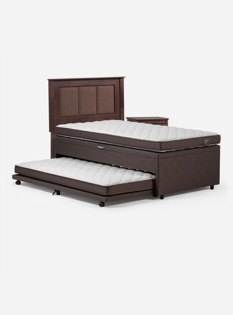 Bed Boxet Ergo T 1.5 Plazas + Set Rachel-2