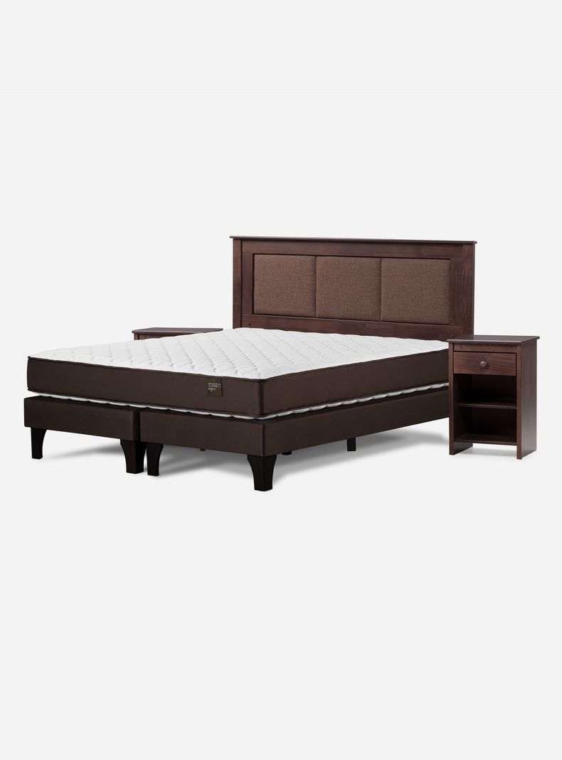 Cama Europea 2 Plazas Ergo T BD + Set Rachel-0