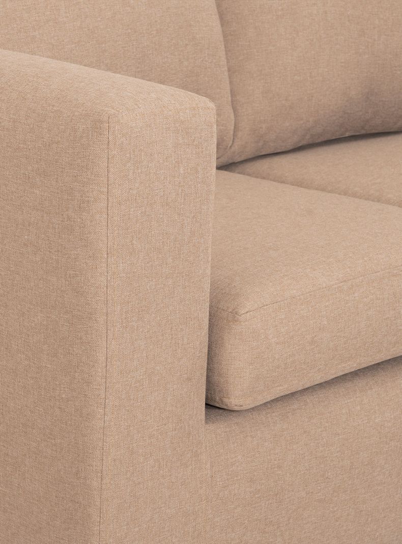 Juego de Living Marco 3 Cuerpos + 2 Pouf Tela-4