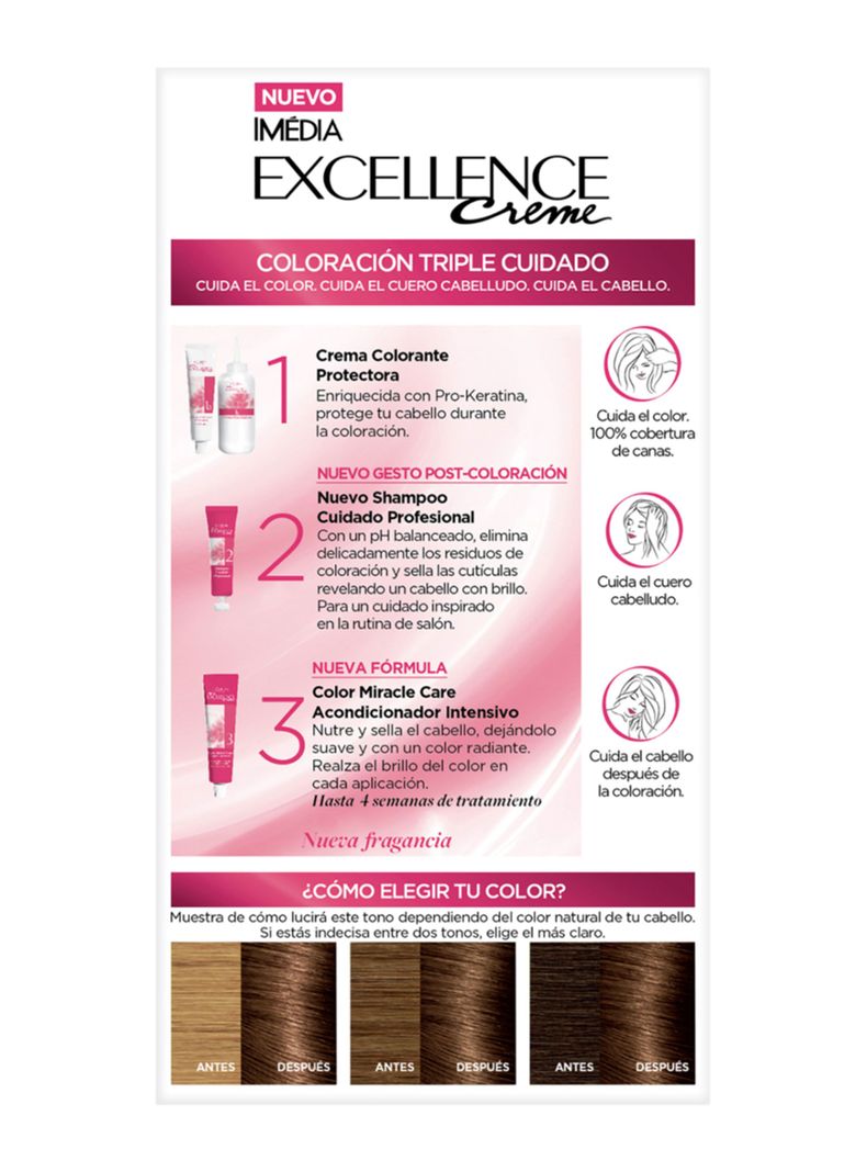 Tintura Excellence Cabello Creme 5.7 Chocolate Caramelo-5