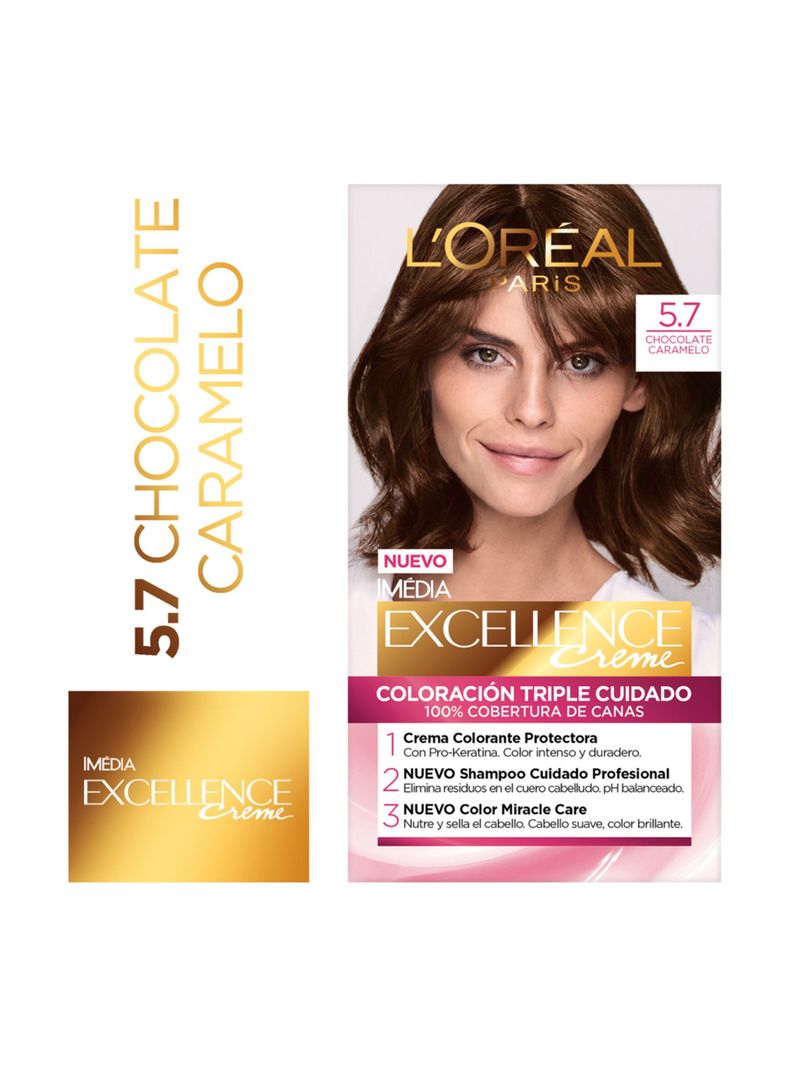 Tintura Excellence Cabello Creme 5.7 Chocolate Caramelo-0