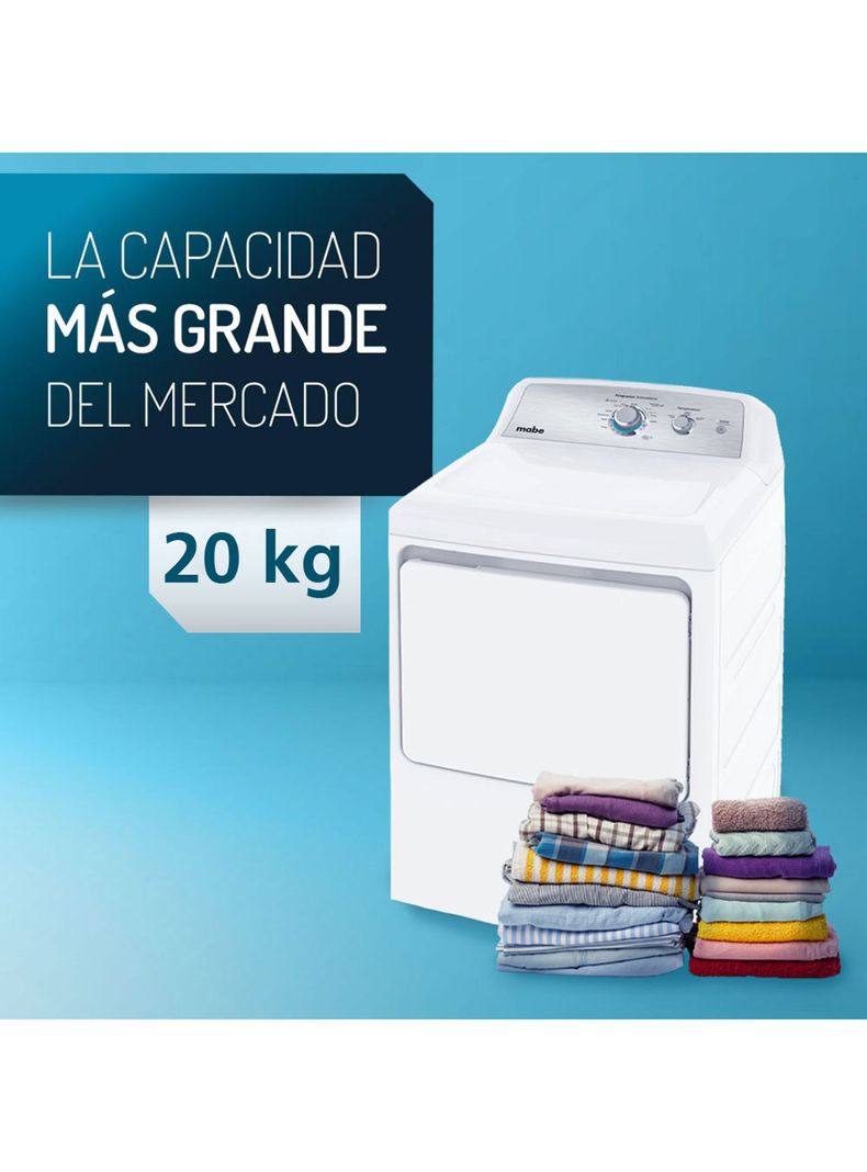Secadora a Gas Frontal 20 Kg SMG26N5MNBCL1 Blanca-4