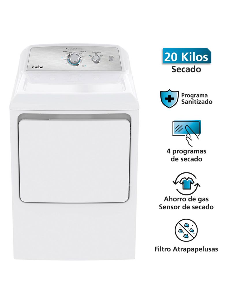 Secadora a Gas Frontal 20 Kg SMG26N5MNBCL1 Blanca-2