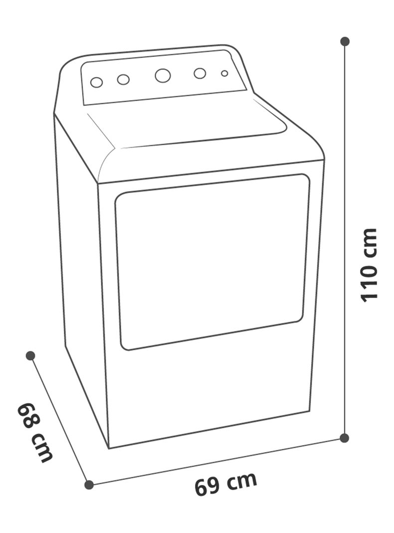 Secadora a Gas Frontal 20 Kg SMG26N5MNBCL1 Blanca-1