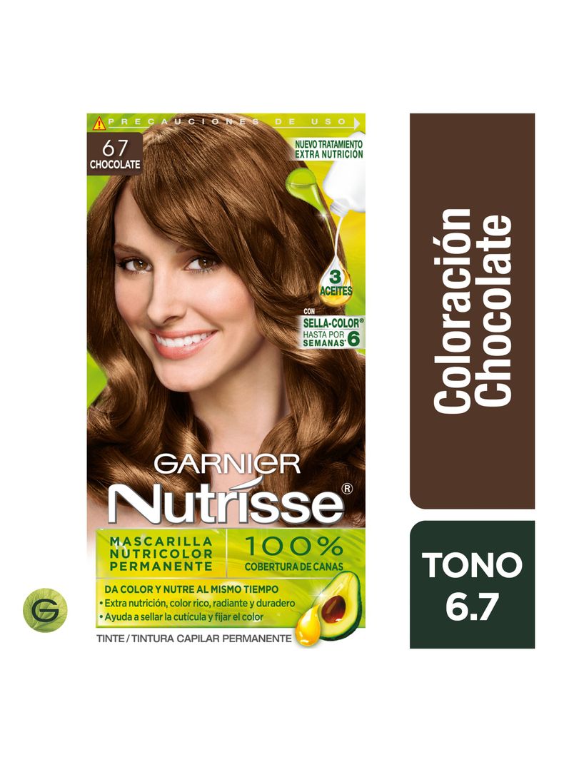 Tintura Garnier Nutrisse Cabello 67 Chocolate-0