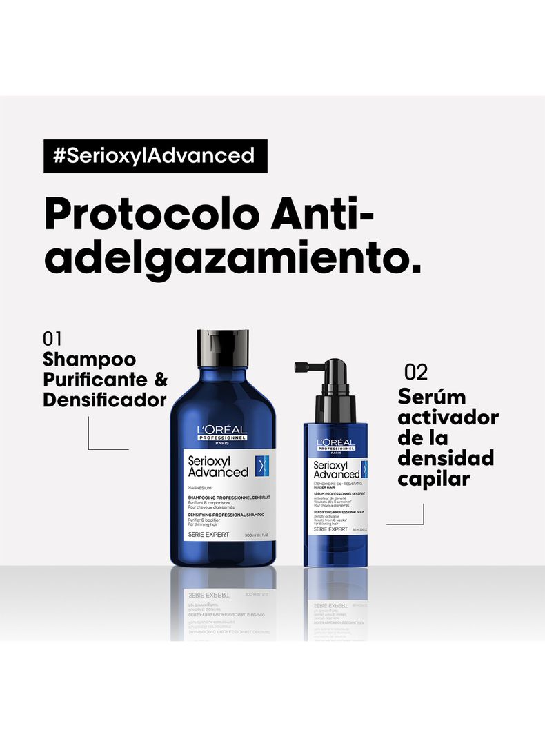 Shampoo Densificador Cabello Fino Serioxyl Advanced 300ml-2