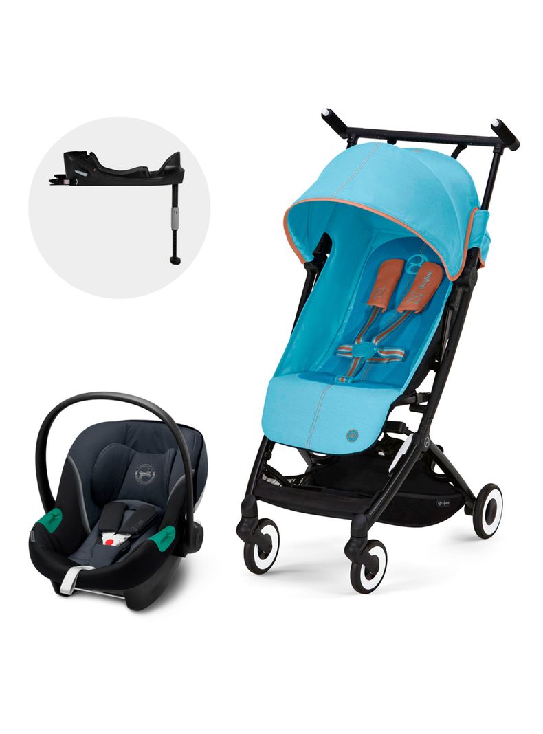 Coche Travel Libelle Celeste y Silla Aton S2-0